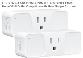 2 Sieges Smart Wi-Fi Plug Socket 2 pc Voice Activated Works Alexa/Google - $400.45 MXN