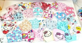 3 pack MEGA MIX HANDMADE FASHION FACE COVER MASK toon HK Hello Kitty cat... - £13.46 GBP