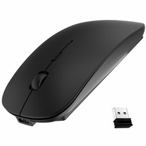Rechargeable Wireless Mouse For Laptop, 2.4G Portable Usb Mouse Computer Mouse,  - £16.41 GBP