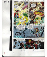 Original 1990 Avengers Iron Man,Thor,She-Hulk color guide art page,Marve... - £46.54 GBP
