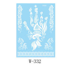 White Floral Wing Temporary Tattoos-Set Of 5 - $12.99