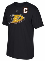 Anaheim Ducks NHL Reebok Vintage Black Captain C Tee Shirt Men&#39;s X-Large XL - $19.99