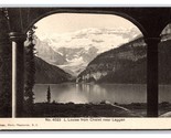 View From Chalet Lake Louise Alberta Canada Postcard Byron Harmon UNP U25 - $3.91