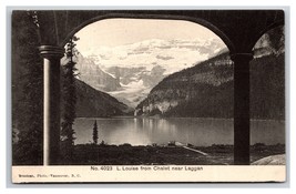 View From Chalet Lake Louise Alberta Canada Postcard Byron Harmon UNP U25 - £3.06 GBP