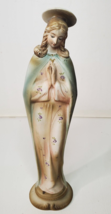 Lefton Madonna Praying Hand Painted Figurine KW406 Vintage 7.25 in - £9.31 GBP