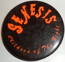  Genesis 1973 Actual Ticket Metal Button Kingston Canada Concert Bartlet... - $49.77