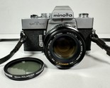 Minolta SRT-102 Camera W/ Rokkor-X 50mm 1:1.4 3776564 W/ Strap Nice Vtg - £67.04 GBP