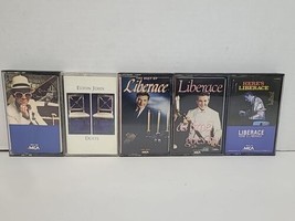 Liberace Elton John Cassette Tapes Lot Of 5 Best Of As Time Goes By Here&#39;s Liber - £9.37 GBP