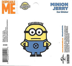 Despicable Me Minion Jerry Figure Peel Off Car Sticker Decal NEW UNUSED - £2.35 GBP