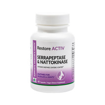 Dynamic Enzymes Restore Activ Serrapeptase&amp; Nattokinase Systemic Enzymes... - £11.68 GBP
