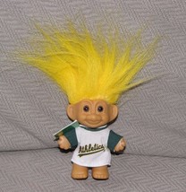 RUSS MINI FAN TROLL MLB BASEBALL OAKLAND ATHLETICS 3&quot; DOLL - £21.70 GBP