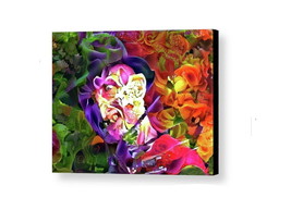 Framed Abstract Freddy Krueger Flowers Weird 8.5X11 Print Lim. Ed w/signed COA - £15.09 GBP