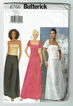 Butterick Sewing Pattern 6766 Formal Shrug Top Skirt Misses Size 6-10 - $8.06