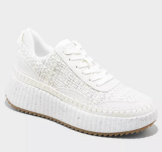 Universal Thread Donna Bianco Persephone Plateau Sneakers Memoria Schium... - $276.24 MXN