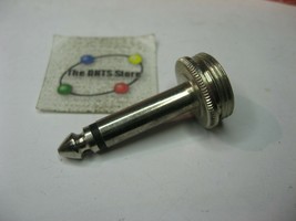 Adaptor Microphone Connector 1-Pin  to 1/4&quot; Male Plug - NOS Qty 1 - £4.54 GBP