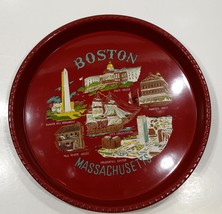 Vintage Souvenir Plastic Tray Boston Massachusetts - £7.86 GBP
