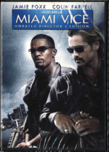 Miami Vice Director&#39;s Edition DVD Jamie Foxx, Colin Ferrell + Unseen Footage  - £1.59 GBP