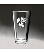 Irish Shamrock Pint Glass - Set of 4 (Sand Etched) - €33,42 EUR