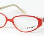 Locco Tonkey 3 Rouge / Blanc / Beige Clair Lunettes 49-16-140mm Allemagne - $92.08