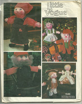 Little Vogue Pattern 1546 16&quot; Doll &amp; Clothing Christmas, Judaica, Colonial - £7.95 GBP