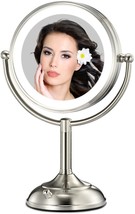 Vesaur 8.5&quot; Large Tall Lighted Makeup Mirror, 1X/10X, Dual Power Supply - £72.67 GBP