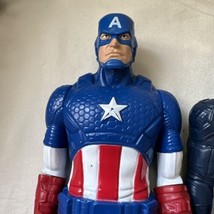 Marvel Hasbro 12&quot; Action Figure Lot Hero Iron Man Capt America Titan And Retro - £13.99 GBP