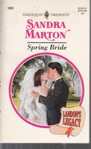 Marton, Sandra - Spring Bride - Harlequin Presents - # 1825 + - £2.35 GBP