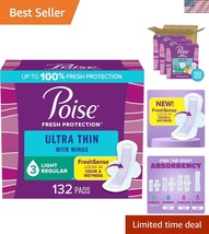 Light Absorbency Incontinence Pads with Leak-Block Sides - 3 Packs Included - $719.25 MXN