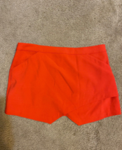 BCBG MaxAzria Size Large L Red asymmetric Mini Skirt Y2K pockets - £26.07 GBP