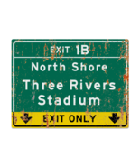 Retro Pittsburgh Three Rivers Stadium Highway Metal Sign - $635.32 MXN+