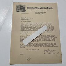 Merchants National Bank Port Arthur Texas 1929 Signed George M Craig TX ... - $27.02 CAD