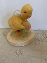 Vintage Baby Chick with Bobbing Head Paper Mache Figure - $35.48