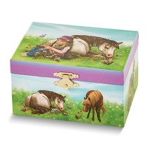 Children&#39;s Horse Themed Musical Jewelry Box with Mirror - £31.69 GBP