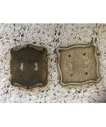 Lot 2  double switch plate covers  *American Tack Hardware &amp; SD gold bro... - $452.30 MXN