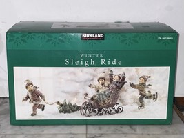Kirkland Winter Kids Sleigh Ride Christmas Tabletop Centerpiece Set w/ Box - $28.50