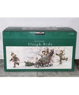 Kirkland Winter Kids Sleigh Ride Christmas Tabletop Centerpiece Set w/ Box - $524.70 MXN