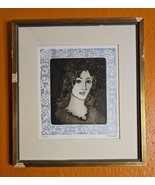 Lady L by Francisco Copello Color Etching Signed Limited Ed 96/100 Impre... - $13,155.86 MXN