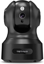 TETHYS Wireless Security Camera 1080P Indoor [Work with Alexa] Pan/Tilt WiFi - $44.99