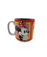 Vintage Disney Minnie Mouse Faces Ceramic Red Coffee Tea Mug Cup - $241.39 MXN