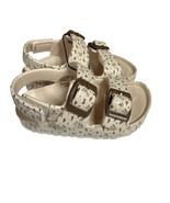 Toddler Double Buckle Sandals Adjustable Cactus Print Tan Brown Back Str... - $22.26 CAD