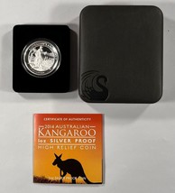 2014-P Australie 1 ML Argent Kangourou Haut Relief W/Original Boîte Et COA - £87.98 GBP