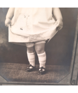 Antique Photo Little Girl doing Curtsy Early 20th Century 4x6 in origina... - £18.47 GBP