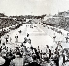 The Olympic Games In Athens Marathon 1913 Plate Print 2 Page History DWAA15 - £39.86 GBP