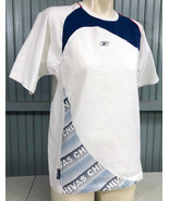 Club Deportivo Reebok White Knit Polo Style Mens Shirt Size Medium - £10.02 GBP