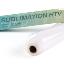 Clear Htv Vinyl For Sublimation - 12&quot; X 8Ft Matte Sublimation Vinyl For ... - £18.87 GBP