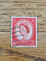 Great Britain Stamp Queen Elizabeth II 2 1/2d Used Red - £1.48 GBP