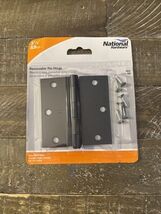 National Hardware N241-190, 3-1/2" Removable Pin Hinge, Satin Black Finish - €7,56 EUR National Hardware N241-190, 3-1/2" Removable Pin Hinge, Satin Black Finish - €7,56 EUR