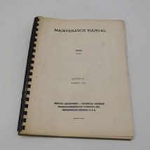 Marmon Herrington Maintenance Manual Model F1854 August 1961 - £17.69 GBP