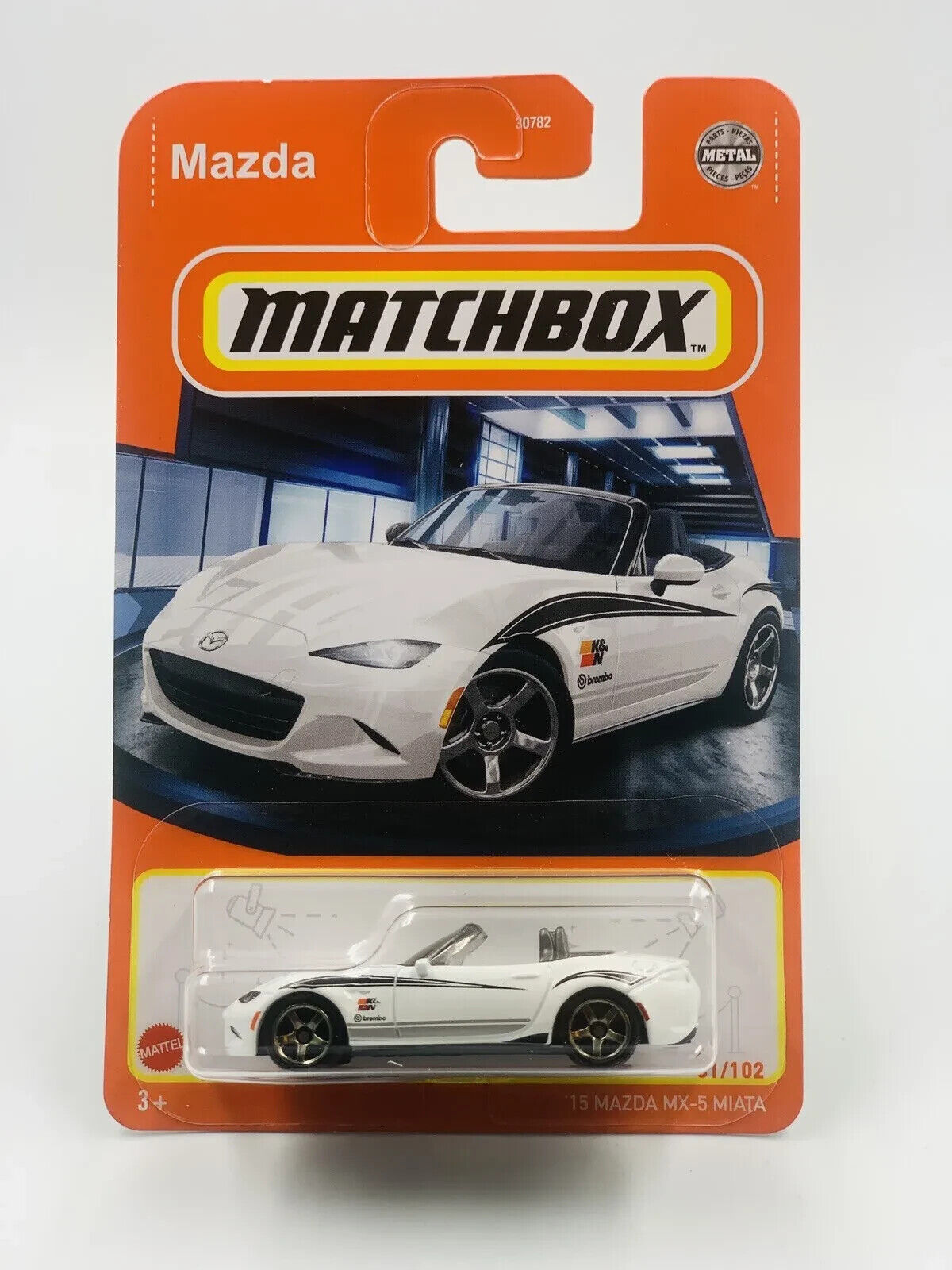 Primary image for Matchbox 2015 Mazda MX-5 Miata CRYSTAL WHITE | FSC 2022 Matchbox #61