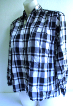 J.G. Hook Checked Top Shirt Blouse w/ Pocket Size 4 Vintage Hong Kong JG... - £18.57 GBP